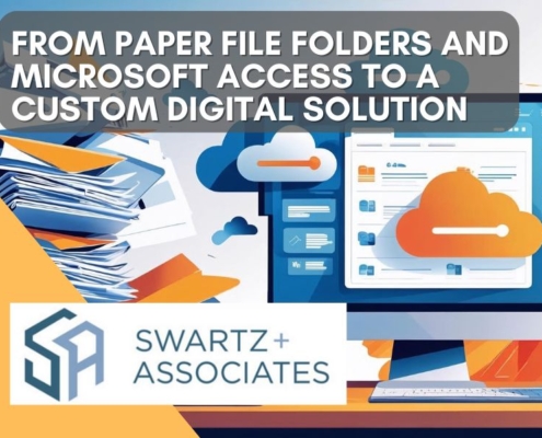 From paper file folders and Microsoft Access to a custom digital solution